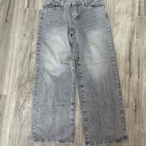 Edikted Women's Light Gray Flare Jeans